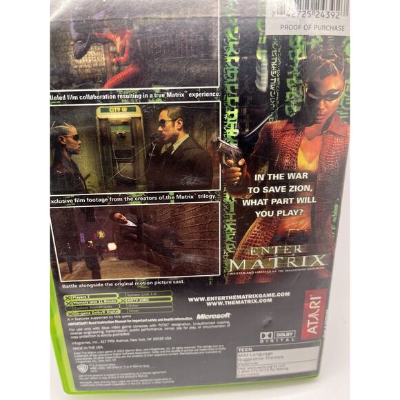 Enter the Matrix (Original Xbox) Complete w/ Manual CIB Tested - Picture 7 of 7